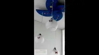 Детская люстра на четыре плафона