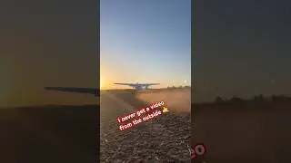 Fatsow throwing some dirt! #flygooddontsuck #flyoffdirt #noairportnoproblem #cessna