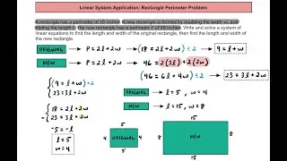 Systems of Equations - Geometry Application Problem