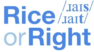 RIGHT or RICE? English pronunciation ear training through listening with minimal pairs