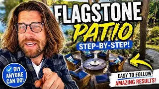 Flagstone Patio Install ( 10 easy steps) OUTDOOR LIVING Space
