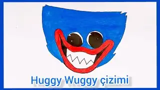 Huggy Wuggy çizimi / Huggy Wuggy drawing |Merve ile çizim zamanı|