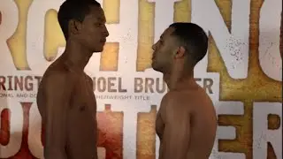 KAL YAFAI v ARON JUAREZ - OFFICIAL WEIGH IN FROM LEEDS / MARCHING ON TOEGTHER