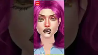 asmr face cleaning shorts🌈face cleaning animation, face infection#asmr#animation#eyeinfection#short