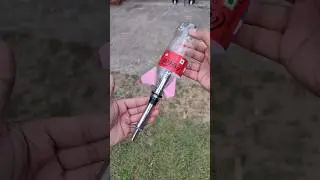 DIY ROCKET LAUNCHER 🚀 #experiment #rocketlauncher #science #easyscienceprojects