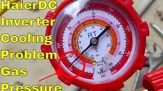 1 ton DC Inverter Haier Cooling Problem Solution R410A Pressure Check