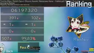 [osu!] vku4inov | Tomita M, Onishi S, Ohzora N, Hanazawa K - Hallelujah*Essaim [Extra] (FC) 267 pp |