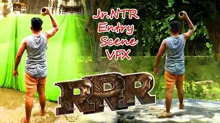 Jr.NTR Entry scene in Jungle | RRR | VFX Composition | Water Reflection transition