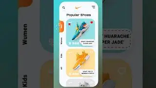 Nike Shoe's App UI Design in figma || Figma UI/UX Design Tutorial | Speed design 