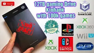 12TB HD Kinhank retro emulation with 100k games I PS4 PS3 Xbox Switch PS2