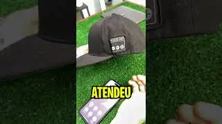 Testei o boné CAIXA DE SOM que toca música e atende ligações via Bluetooth! 🤯🧢