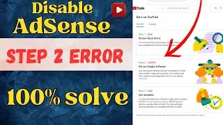 monetization step 2 error problem solve | set up google adsense error 2024