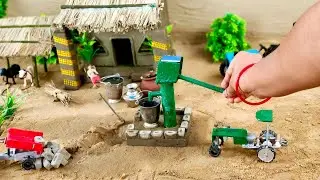 top most popular diy mini tractors science project | cow shed mini water pump