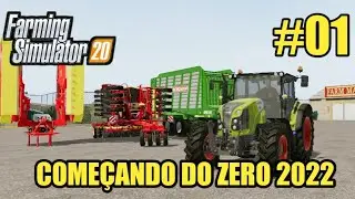 FARMING SIMULATOR 20 GAMEPLAY; COMEÇANDO DO ZERO EM 2022
