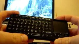 Handheld Rechargeable 2.4G Mini Wireless Keyboard on DealExtreme