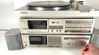 Retro 1980’s SONY Tape Cassette Deck TC-FX25, Turntable PS-LX2 & Receiver STR-VX10L Hifi Stereo