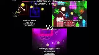 Geometry Dash = Illusion Vs Operation Illusion Vs Dreamy Illusion (Comparison) (Original Vs More)
