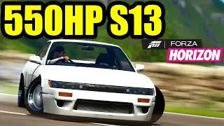 SZKOŁA DRIFTU - Nissan Silva S13 550HP Forza horizon 4 - Gosc specjalny MOWPOLUCKU