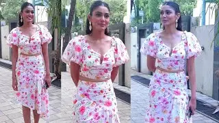 Sana Makbul Seen at T-Series Office After a Meeting| Filmy Focus Bollywood