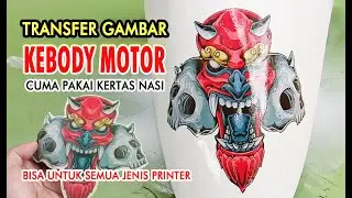 TRANSFER PHOTOS TO THE MOTORCYCLE BODY USING RICE PAPER / ANY PRINTER IS POSSIBLE
