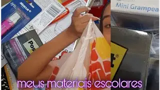 MOSTRANDO MEU MATERIAL ESCOLAR📚✂️📙📒        (VOLTA AS AULAS 2023)