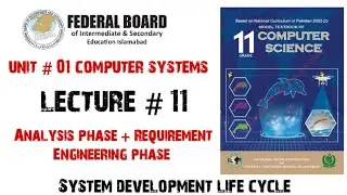 1st year computer nbf new book | lecture # 11 | Analysis & Requirement Engineering phase of sdlc