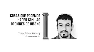 Cosas que podemos hacer con las OPCIONES DE DISEÑO de REVIT