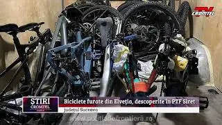 Biciclete furate din Elveția, descoperite în PTF Siret