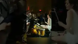 Female drummer wowed everyone at the wedding party  #shorts #trending #short