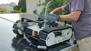 איך להכין לעבודה את רובוט הניקיון לפאנלים סולאריים SolarCleano M1