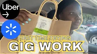 GIG WORKER for a day! How much did I make and was it worth it? #walmartspark #ubereats 