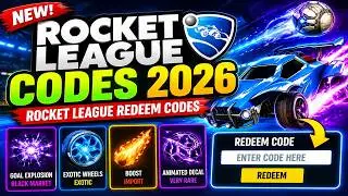 NEW Rocket League Codes 2026 🔥 Rocket League Redeem Codes