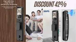 3D Face Smart Door Lock Security Camera Monitor Intelligent Fingerprint Password Biometric Electroni