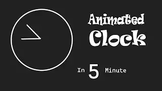 Animated clock with HTML and CSS  , How to create animated clock with HTML And CSS 