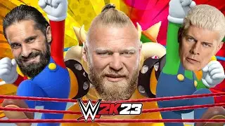 WWE Superstars be the SUPER MARIO BROS in WWE 2K23 Royal Rumble