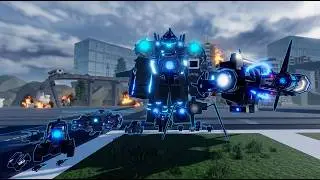 All bosses are trying to kill Camera Army | ST : Blockade Battlefront Roblox