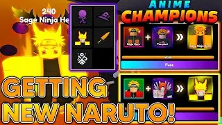 ANIME CHAMPIONS! GETTING FUSION NARUTO SIX PATH SAGE! + FULL SHOWCASE MAGE BUILD In Anime Champions