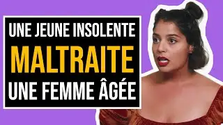 Une Femme Maltraite une employée de magasin plus âgée