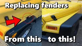 Replacing Jeep Wrangler TJ Fenders