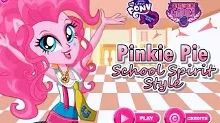 My Little Pony Dress Up Game School style Pinkie Pie Equestria Girls Friendship Games 