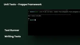 Writing & Running Unit Tests in Your Frappe Apps!