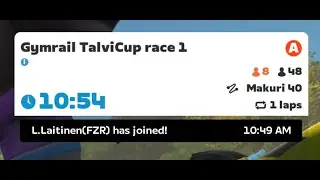 Gymrail TalviCup 2024 race 1/6 Makuri40 total 40km