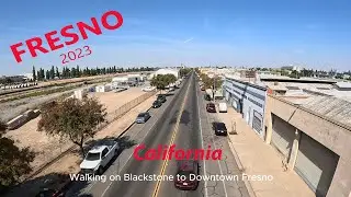 [4k] FRESNO California  2023 I Walking Around Downtown Fresno - Ep 01