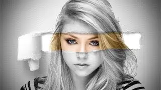 Photoshop Dersleri | Kağıt Portresi | Photoshop Tutorials | Paper Portrait