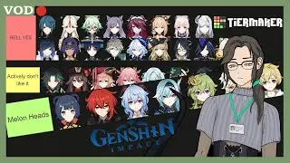 My Biased Genshin Tierlist 2025 (Character Designs Only)