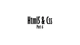 قسمت ششم HTML5 | طراحی وب سایت از نقطه صفر