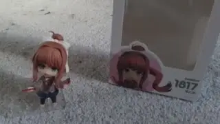Showing ya'll one of my Christmas gifts I got (Monika figure unboxing)