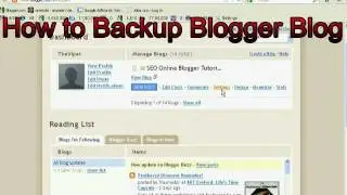 How to Backup Blogger Blog (Blogspot)
