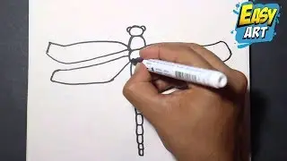How to draw a dragonfly ✅ How to draw a dragonfly 🦋 Drawings for children