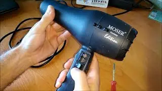 How to disassemble a MOSER hair dryer